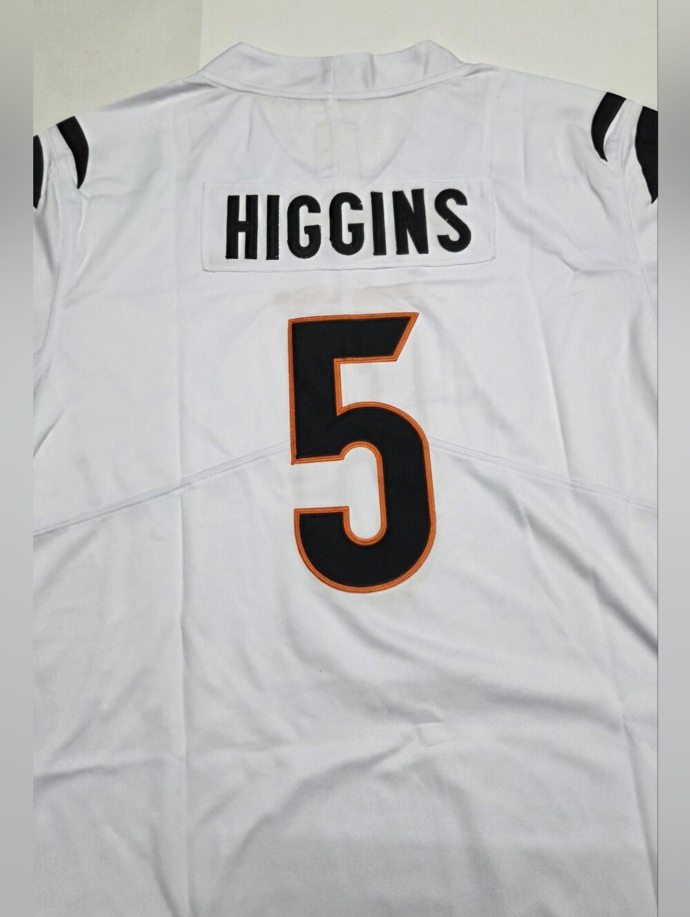Cincinnati Bengals Tee Higgins Nike White Jersey Size XL NEW! Patched